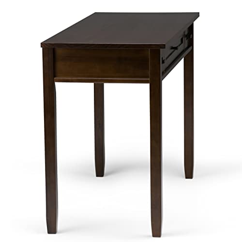 Solid Wood Hickory Brown 48 Inch Desk with 2 Drawers L44892